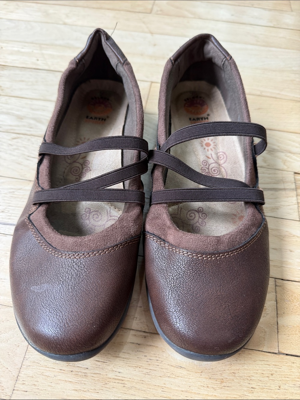 Earth Spirit Brown Slip-On Comfort Flat
